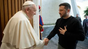 Zelenski se reunió con el Papa Francisco y la premier Meloni en una Roma blindada