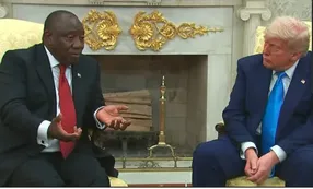 La emboscada de Trump al presidente de Sudáfrica: lo acusó de cometer un "genocidio contra los blancos"
