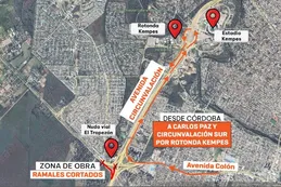 El Tropezón: por tareas de Aguas Cordobesas seguirán cerrados dos accesos a Circunvalación