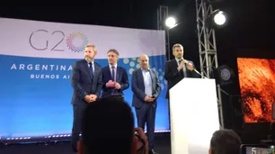 Bondiola, vino y tango electrónico en la apertura del centro de prensa del G20