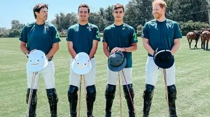 Príncipes del polo: un partido amistoso reunió a Harry con su amigo argentino Nacho Figueras