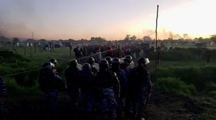 Desalojo en Guernica: ocupantes chocan con la Policía y hay 35 detenidos