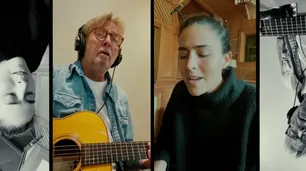 Eric Clapton reapareció en cuarentena y canta "Tears in Heaven" con una artista portuguesa de 25 años