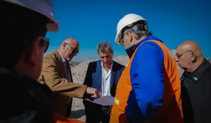 Sergio Uñac recorrió el portal de la obra del Túnel de Zonda
