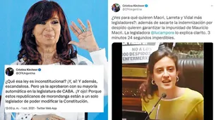 CFK habló de "republicanos de morondanga"