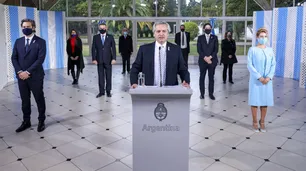 Alberto Fernández encabezó en forma virtual el acto por el Día de la Bandera