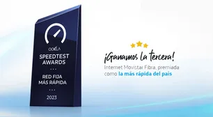 Una vez más, Movistar es premiada como la Internet más rápida de Argentina