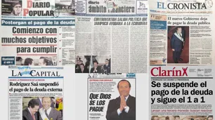 A 20 años de la crisis de 2001: qué decían las tapas de los diarios del 24 de diciembre