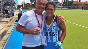 El emotivo cruce entre la Leona Agustina Gorzelany y su padre héroe de Malvinas