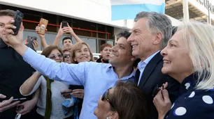 Macri, en campaña y recargado: inauguró una obra con fondos de la valija de Antonini