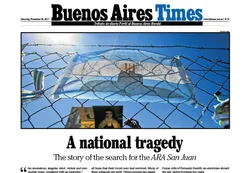 Este sábado en Buenos Aires Times: Submarino ARA San Juan y el éxodo venezolano a la Argentina