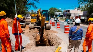 Arrancó la transformación de la Avenida Bodereau: más carriles, nueva rotonda y obras cloacales