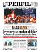 La tapa del Diario PERFIL de este sábado