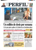La tapa del Diario PERFIL del domingo 24 de enero de 2021