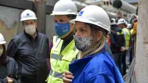 Malena Galmarini recorrió obras en Bernal que beneficiarán a 2,5 millones de vecinos