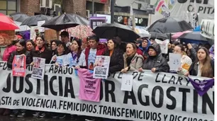 “Me arrancaron un pedazo de alma”: el abuelo de Agostina habló en la marcha de Ni Una Menos