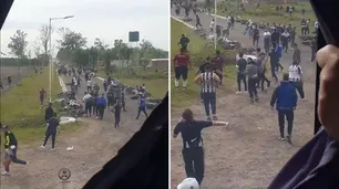 Tiros, golpes y heridos: barras de Talleres desalojaron un piquete en la ruta a la fuerza