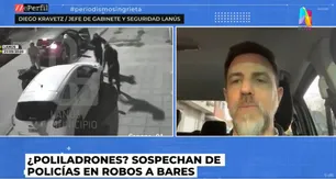 Diego Kravetz desconfía de la policía por los robos de grupos comando
