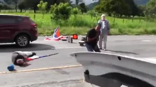 Video: un hombre mató a tiros a dos manifestantes durante una protesta en Panamá