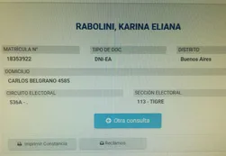 A un año de su separación, Rabolini "sigue viviendo" en La Ñata