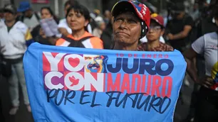 Chavistas en Caracas: hubo tibias marchas de apoyo a Maduro y largas colas en los mercados