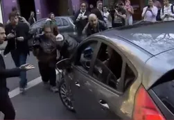 La custodia de Cristina atropelló a un camarógrafo de TN