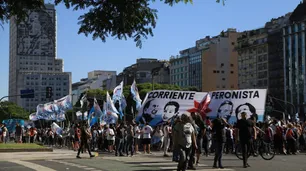 Marcha y acampe del kirchnerismo "por una navidad sin presos políticos"