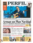 La tapa de diario PERFIL de este domingo 10 de noviembre