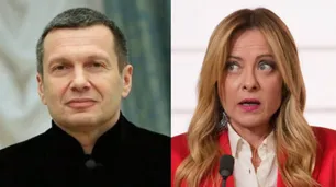 Un presentador de TV ruso llamó "idiota patentada" a Giorgia Meloni y ella le respondió