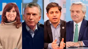 Cristina Kirchner, Alberto Fernández, Macri y Kicillof superan el 50% de imagen negativa