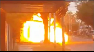 Video: mató a su vecino por la poda de un árbol e hizo explotar una garrafa dentro de su casa