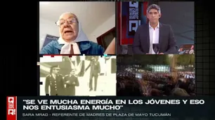 “Las nuevas generaciones son clave”, dijo Sara Mrad en “QR!” al hablar de la lucha de las Madres de Plaza de Mayo