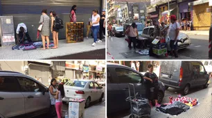 La bronca de los comerciantes de Once con los manteros: "Nunca se fueron"