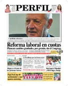 La tapa del Diario PERFIL de este domingo