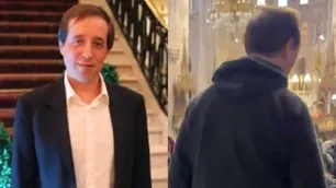 Sin tobillera y en misa: filmaron en la basílica de Luján al empresario procesado por abuso de menores