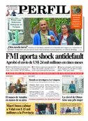 La tapa de Diario PERFIL de este sábado