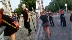 Cantaba a la gorra en la vereda y la policía se lo prohibió: "Produzco mi carrera con lo que junto en la calle"