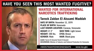 EE.UU. pone al ex vice de Maduro, actual ministro, en su lista de "fugitivos más buscados"