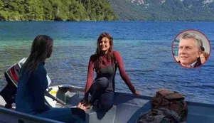 Juliana Awada cierra verano con travesía y Macri la releva en el cuidado de Antonia