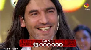 Fernando arrasó en los 8 Escalones: ganó $3 millones pero no pudo romper el récord
