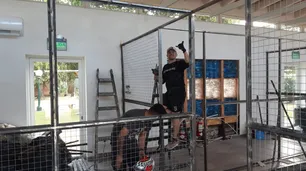 Milei mostró el avance de los caniles en Olivos: "Pronto mis hijitos vendrán a vivir conmigo"