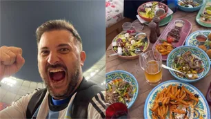 Diego Brancatelli salió de compras en Qatar y comparó precios: "32 dólares y comimos súper bien"