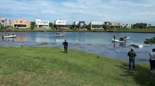 Sigue la búsqueda de Guido Orlando, el joven que cayó a un lago en country de Escobar