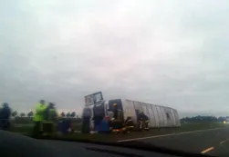 Volcó un micro en la ruta 2: hay diez heridos