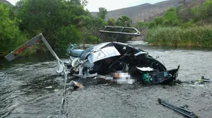 El helicóptero de Jorge Brito cayó al impactar con el cable de la tirolesa