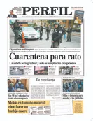 La tapa de Diario PERFIL de este domingo 5 de abril de 2020