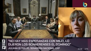 Juliana Di Tullio: "Si no hay cambios, no sé si el pueblo argentino va a seguir acompañando al Gobierno"