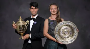 Carlos Alcaraz y Barbora Krejcikova protagonizaron el baile en la cena de campeones de Wimbledon