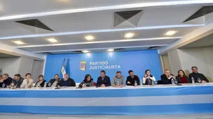 Concluyó la reunión del PJ con la presencia de Sergio Massa, Juan Grabois, Guillermo Moreno y Máximo Kirchner