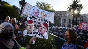 Marcha contra la Corte Suprema: el oficialismo reclamó "que se vayan todos los jueces"